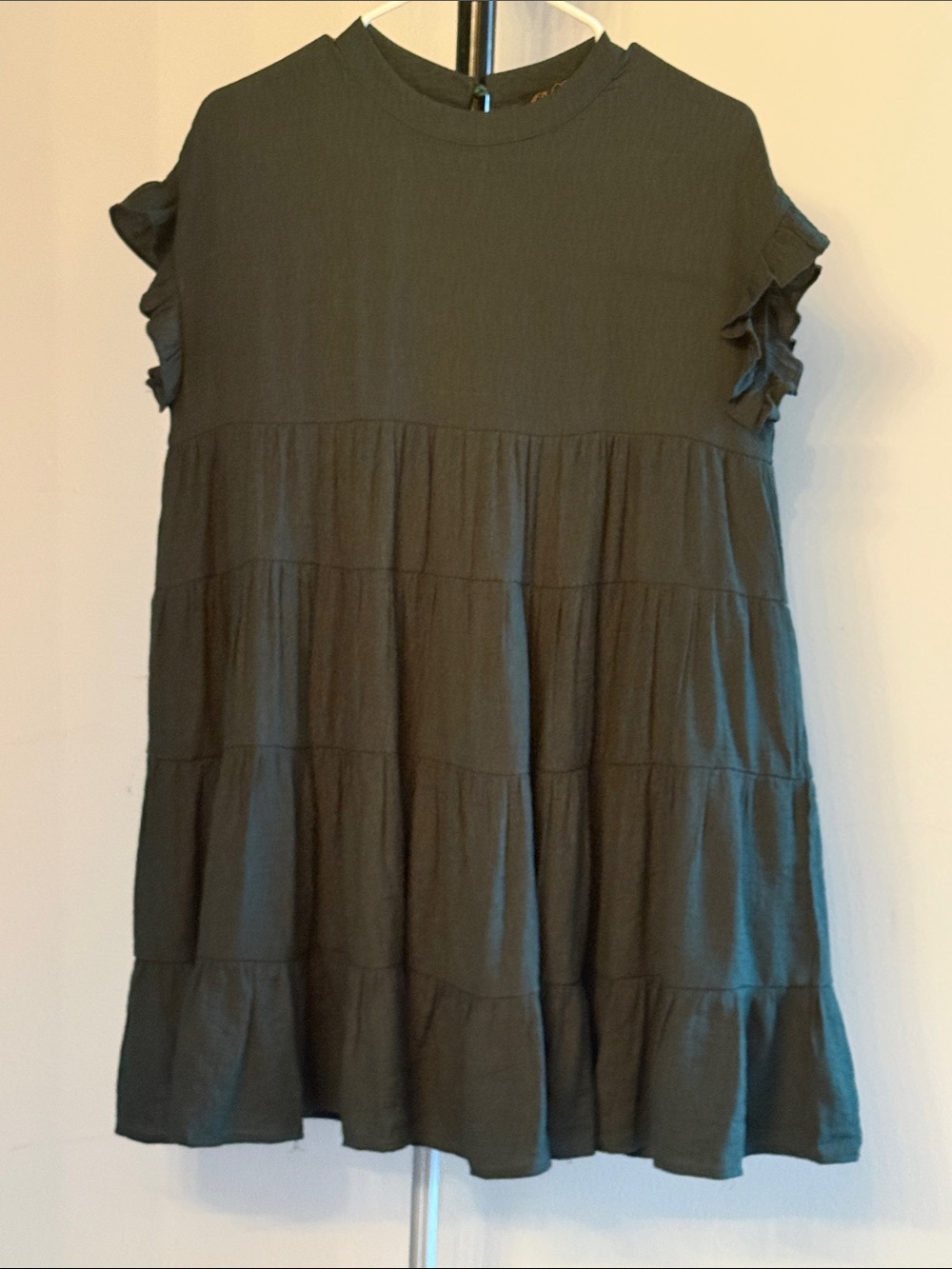 Woman’s Babydoll Ruffle Sleeve Dress